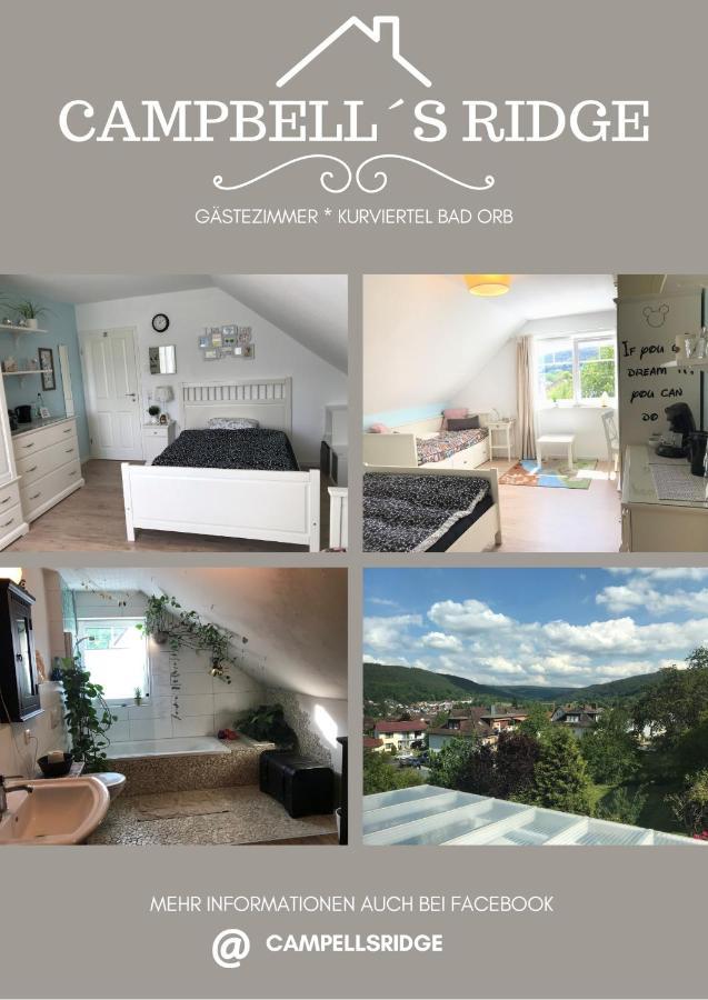 Campbell'S Ridge - Familienzimmer Im Kurviertel Von Bad Orb Luaran gambar